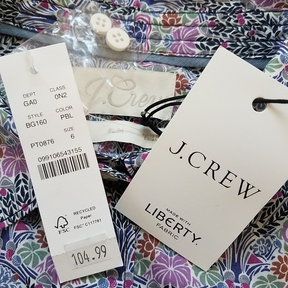 J. Crew Liberty Club Nouveau Floral Button Down Shirt - Picture 8 of 10
